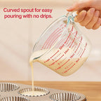 Glass Measuring Cups with Lids – 6-Piece Set (1-Cup, 2-Cup, 4-Cup)