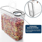 Airtight Cereal Container Set – 6-Pack, 4L / 135.2oz Each with Measuring Tools