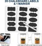 Airtight Cereal Container Set – 6-Pack, 4L / 135.2oz Each with Measuring Tools