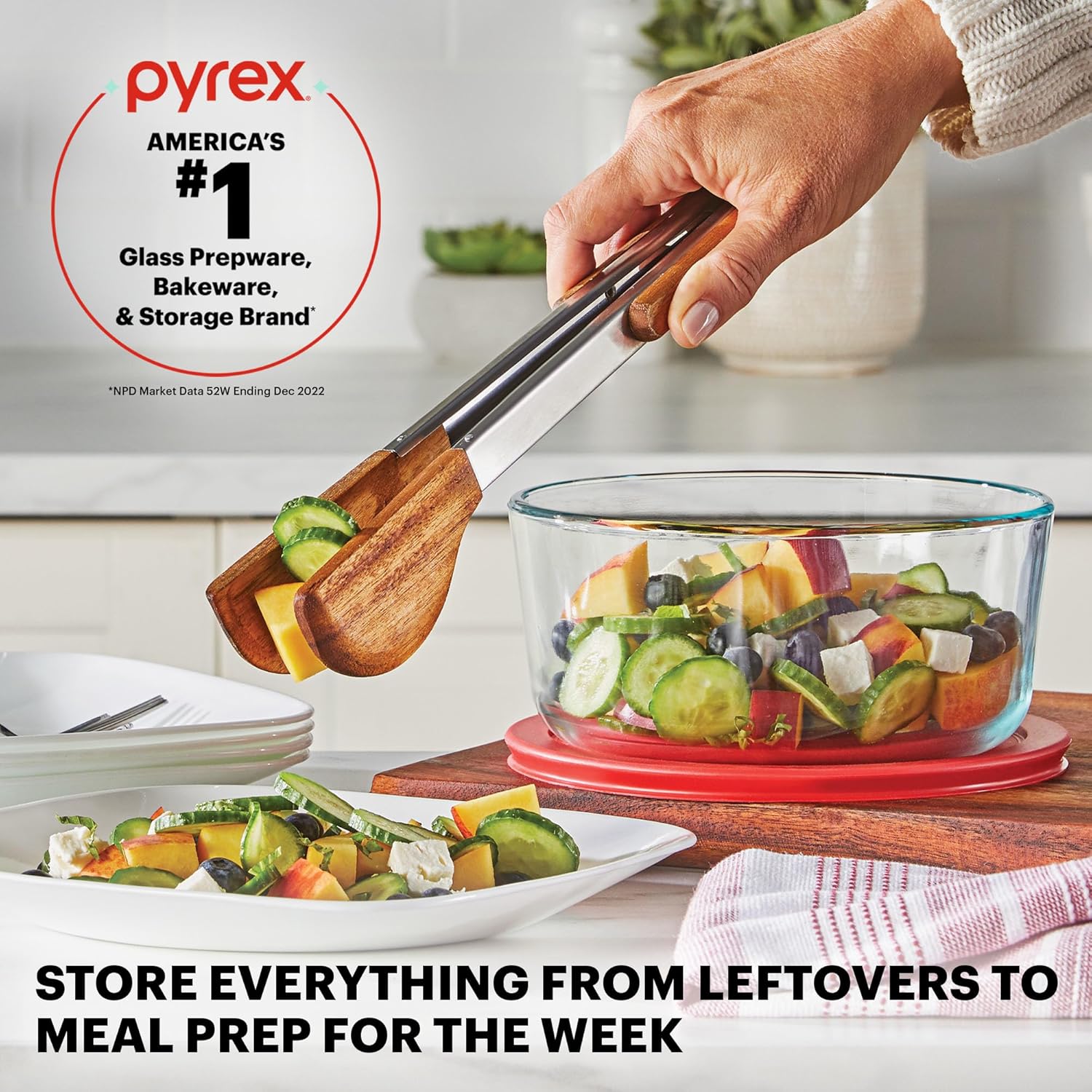 9-Pack Mixed Size Glass Food Storage Set with Lids