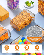 24-Piece Airtight Food Storage Containers with Lids – Pantry Organization Set
