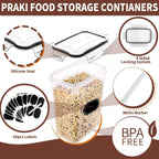 24-Piece Airtight Food Storage Canister Set with Lids, Labels & Marker