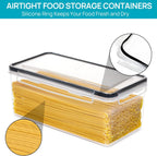 4-Piece Airtight Pasta & Spaghetti Storage Containers with Lids – 3.2L Set