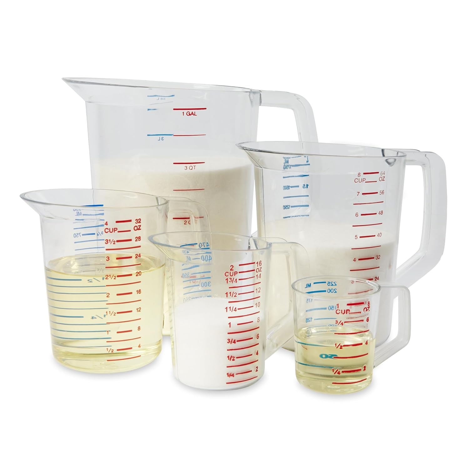 Large Clear Measuring Cup 16-Cup / 4-Quart – Easy Read for Home & Professional Kitchen