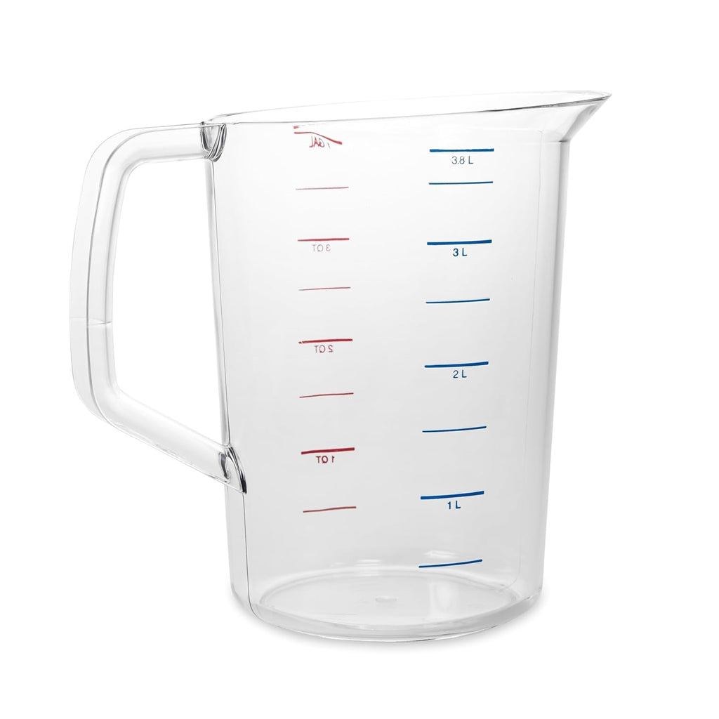 Large Clear Measuring Cup 16-Cup / 4-Quart – Easy Read for Home & Professional Kitchen