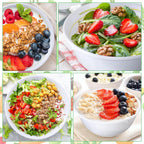 4-Piece Portion Control Bowl Set – Measuring Bowls for Healthy Eating | Classic Style